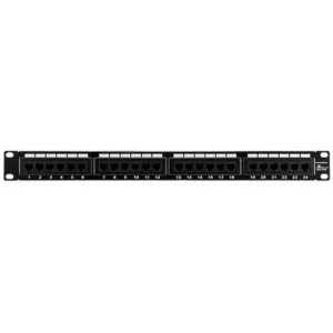 Baie de brassage Cat 6 – 19&Prime; 24 ports – Rack 1U – Câblage structuré – Maroc