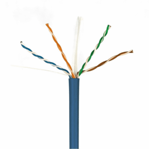 Câble Ethernet Cat 6 305 mètres gaine LSZH – Bobine bois – Câblage structuré professionnel Maroc Certificat conformité câble Cat 6 LSZH 305m – Norme ISO/IEC 11801 – Sécurité incendie ERP Détail gaine LSZH noire câble Cat 6 – Faible émission fumée sans halogène – Installation Maroc Rouleau câble Cat 6 305m sur chantier – Câblage réseau entreprise data center – Maroc