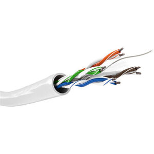 Câble Ethernet Cat 6 blanc 100m – PVC – Usage domestique et petit chantier – Maroc