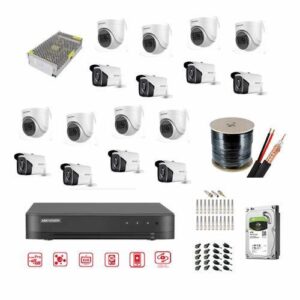 Kit Vidéosurveillance 16 Caméras 5MP Maroc | Sécurité Professionnelle Entreprise & Industrie