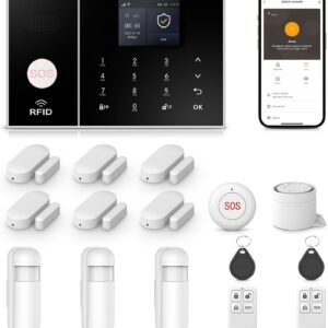 Kit alarme Lwohsi 4G WiFi écran tactile sans abonnement – SMS appel vocal – Résidence secondaire villa Maroc