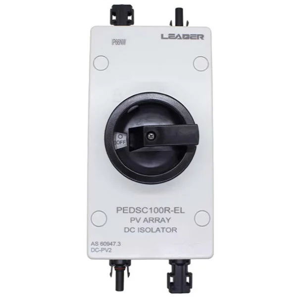 Sectionneur DC rotatif 4 pôles 32A pour protection et coupure d’installation solaire au Maroc