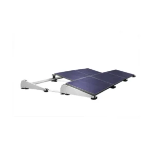Rails et pieds de fixation pour structure solaire terrasse au Maroc