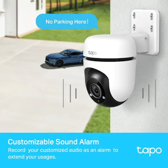 Caméra WiFi extérieure 360° TP-Link Tapo C500 IP65 pour maison magasin jardin et parking au Maroc