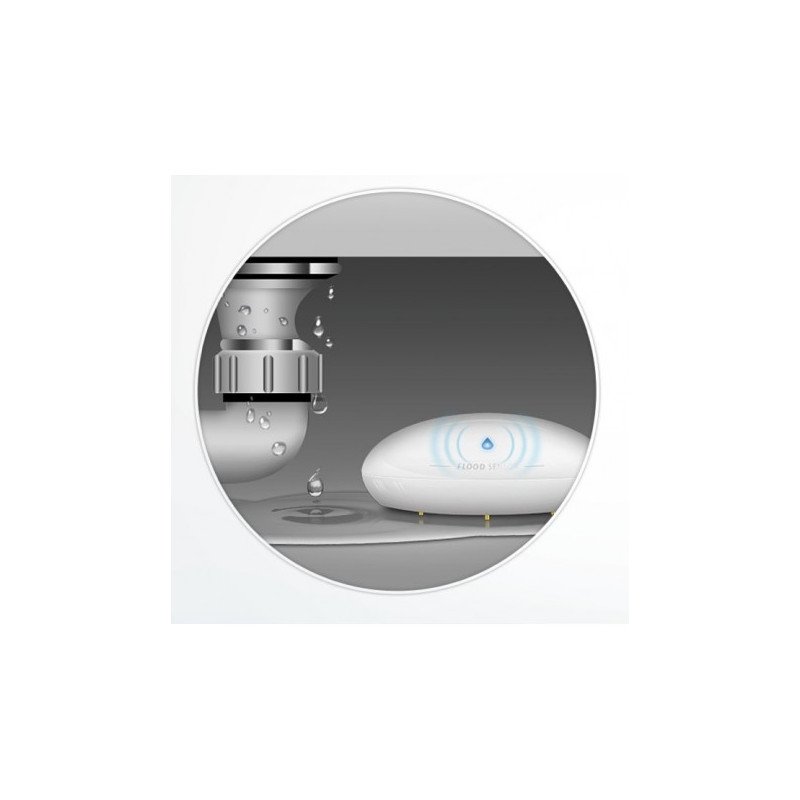Fibaro Flood Sensor Maroc détecteur fuite d’eau intelligent