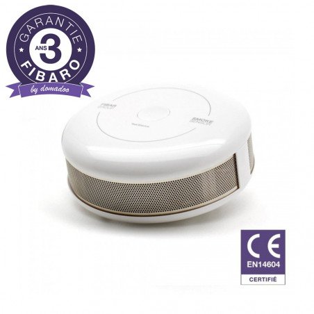 Fibaro Smoke Sensor Maroc détecteur de fumée intelligent Z-Wave