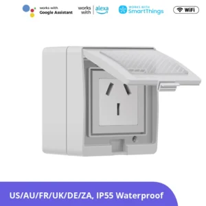 Prise connectée extérieure WiFi SONOFF S55 IP55 pour jardin terrasse et éclairage extérieur au Maroc