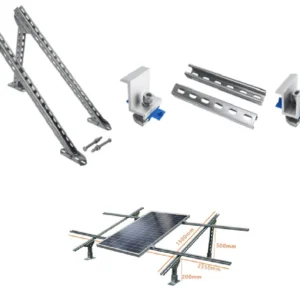 alternatif: Kit structure solaire toiture inclinée pour 4 panneaux photovoltaïques au Maroc